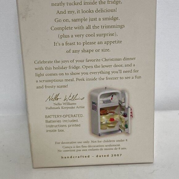 Hallmark Keepsake Magic Holiday Fridge Christmas Ornament Multicolor New - Picture 6 of 8